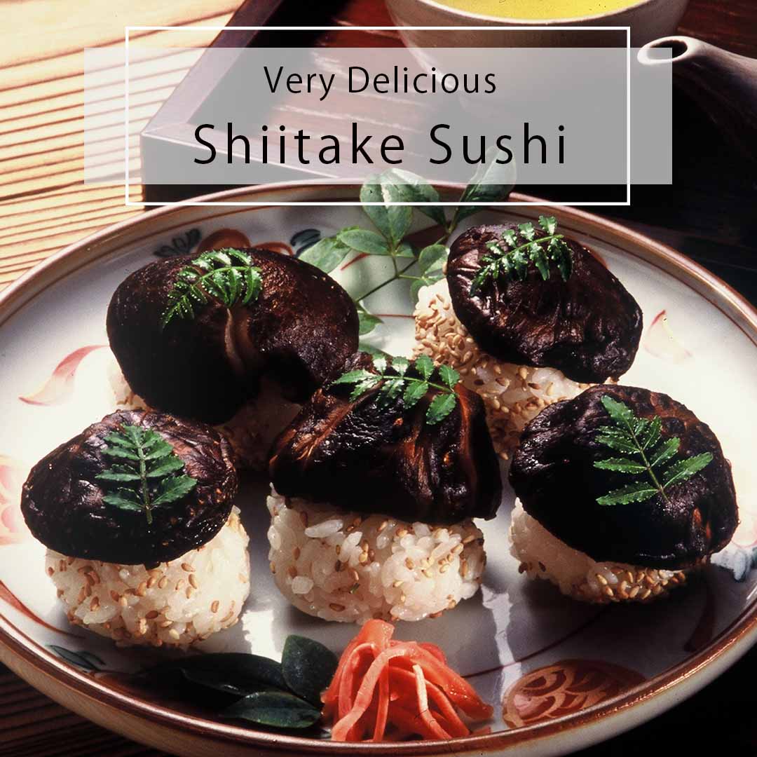 Adorable Shiitake Mushroom Sushi