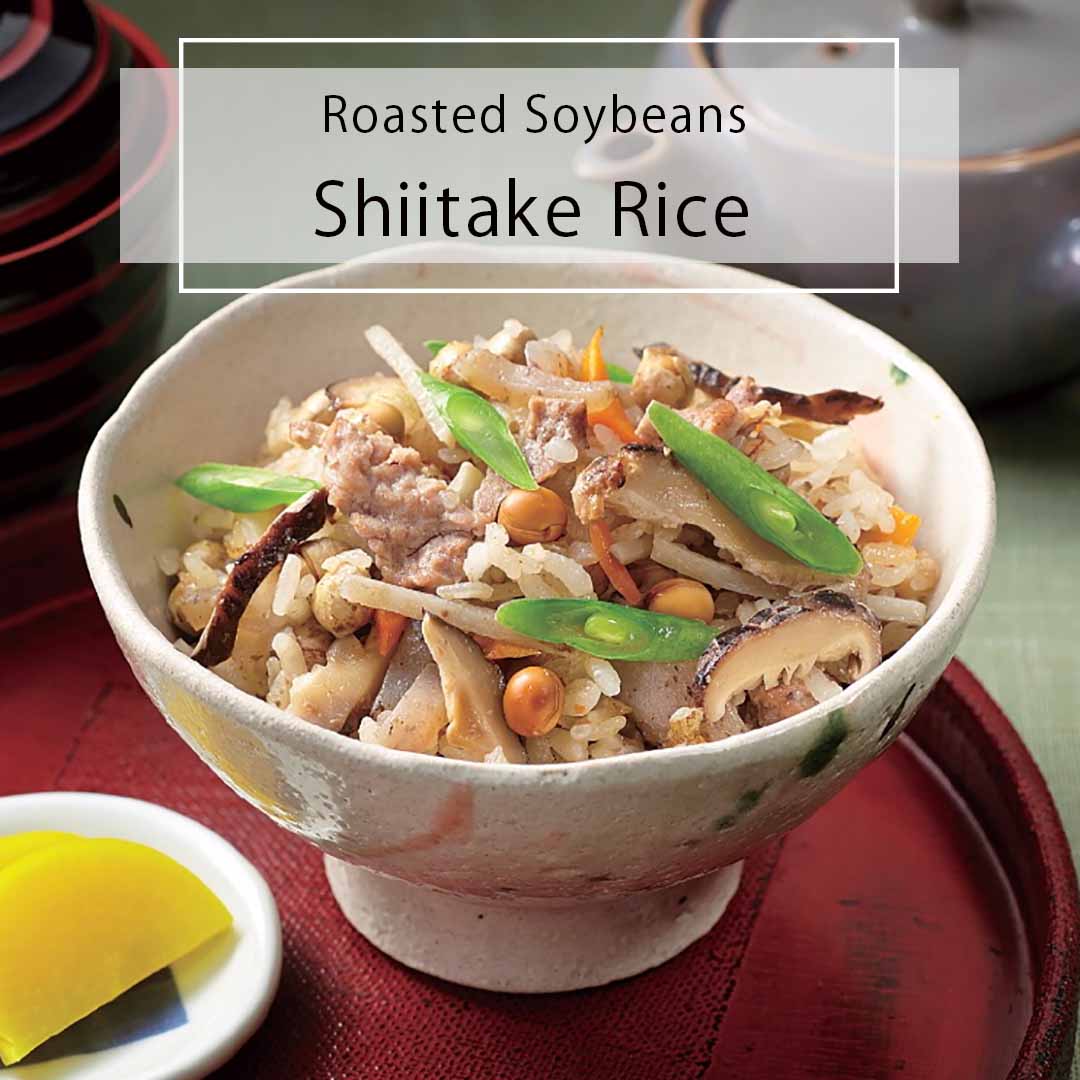 Roasted Soybean and Shiitake Rice