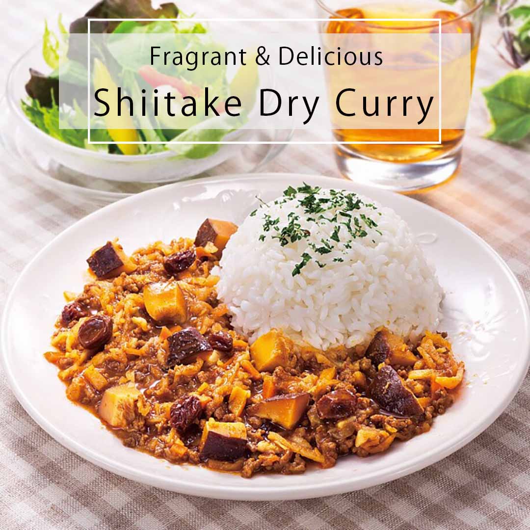 Dry Curry with Shiitake